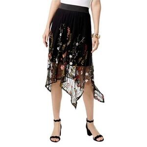 INC International Concepts Floral Print Embroidered Handkerchief
Skirt Size L